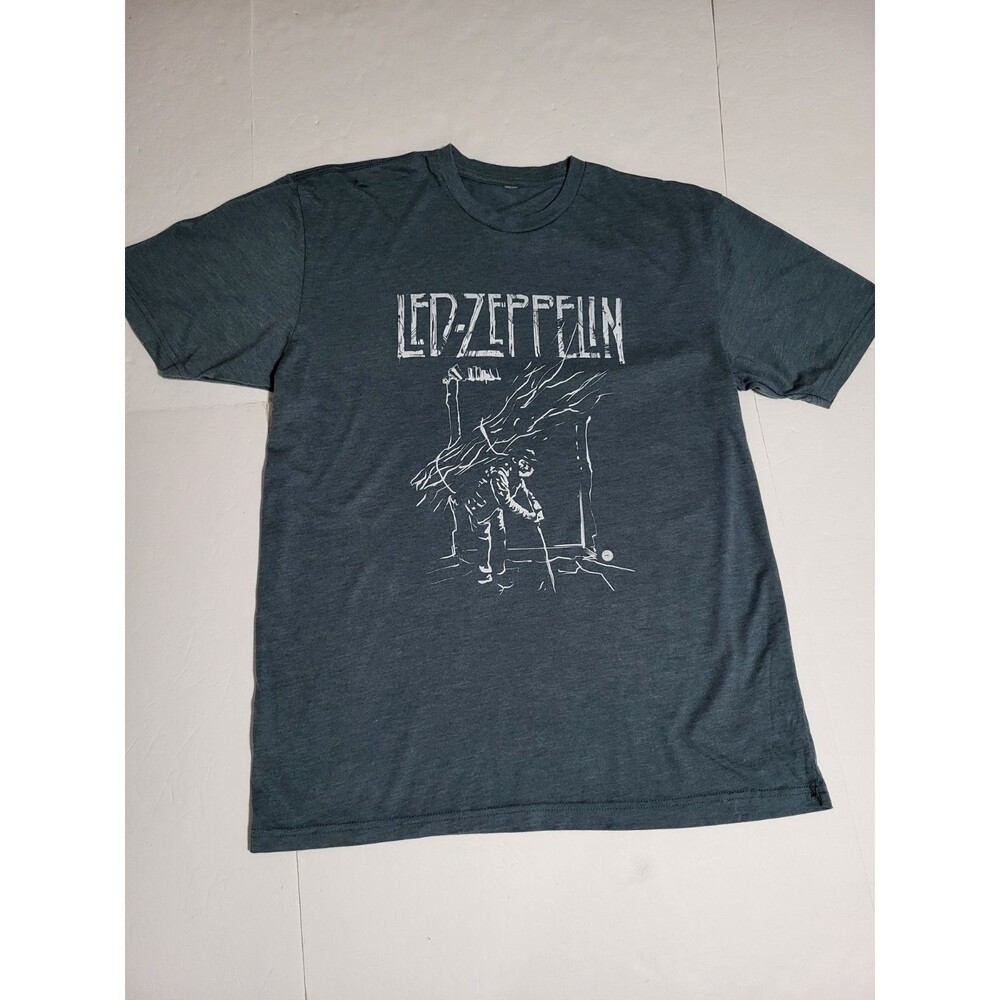 (#8) Led-Zepplin Graphic Short Sleeve Size Men's XL Green